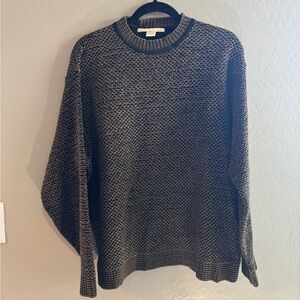 Perry Ellis Black and Brown Crewneck Sweater